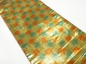 アンティーク　本金箔水玉模様全通袋帯(材料)